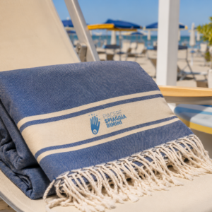 Telo Mare Blu con Frange